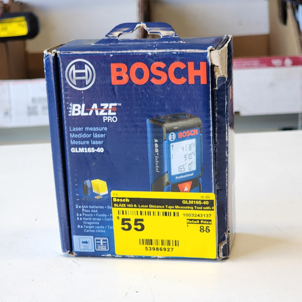 Blaze 165FT Laser Distance Tape Measuring Tool Blaze 165FT Laser Distance Tape Measuring Tool